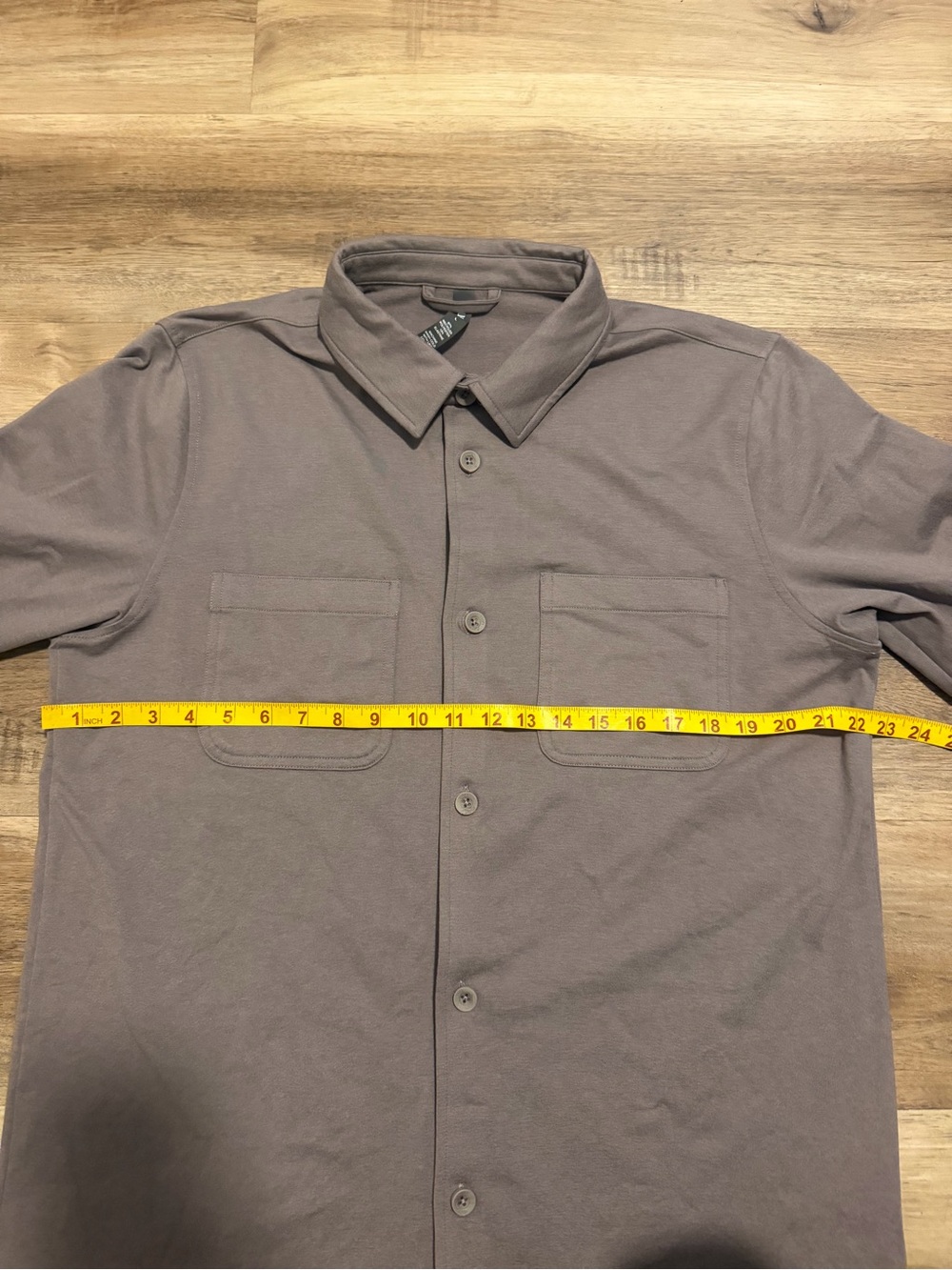 Vuori Coronado Shirt Jacket Men's Large Gray Performance Stretch Shacket V2009 - Picture 8 of 8